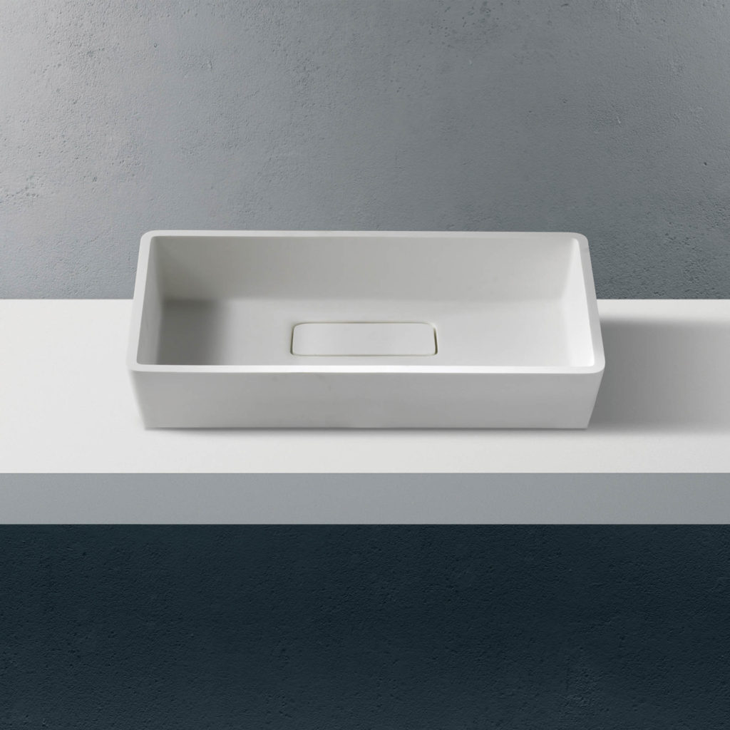 TETRA M - Lavabo Bagno da appoggio minimal - Ecoover® Design Solidsurfaces